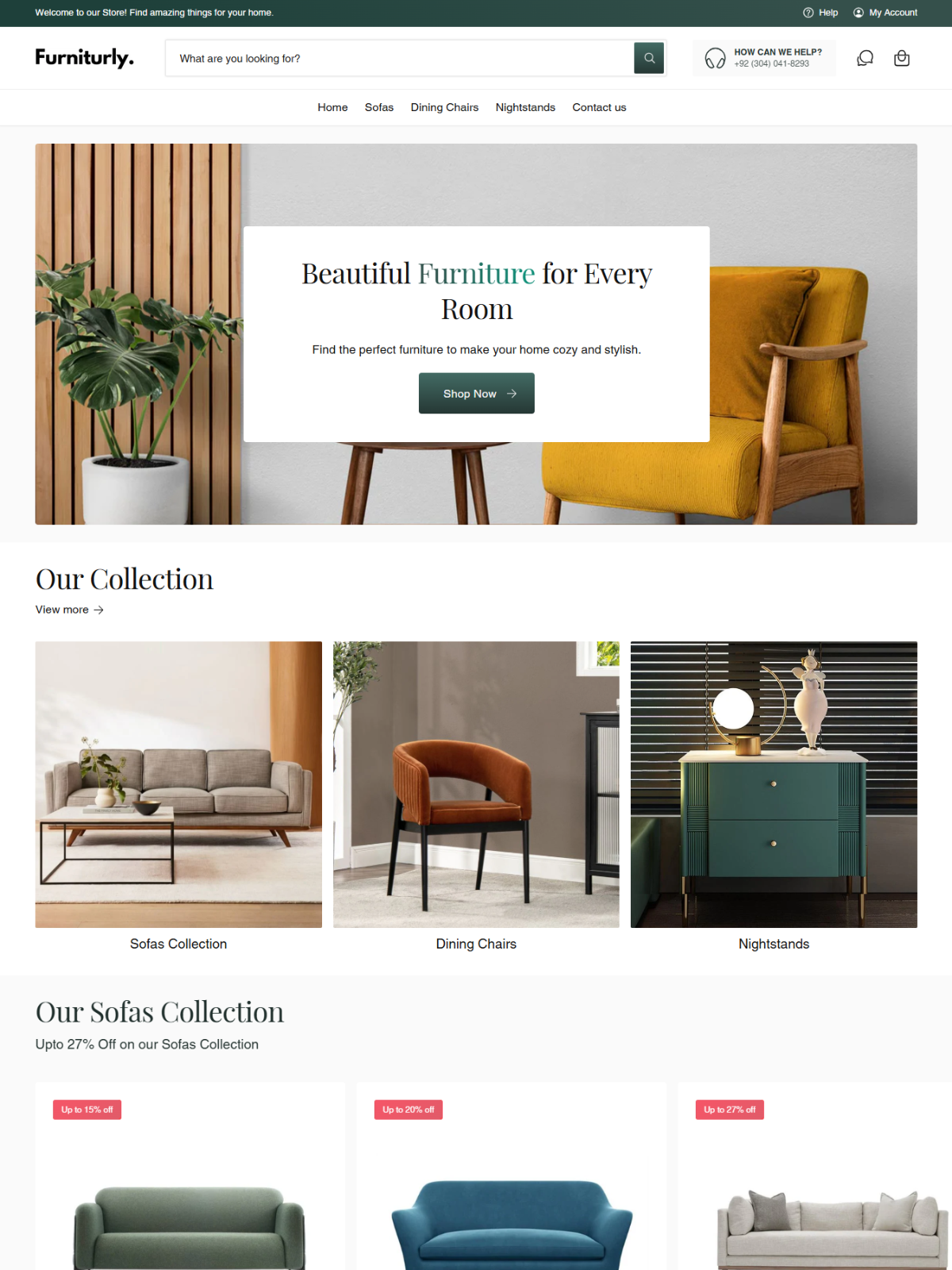 E-commerce project screenshot